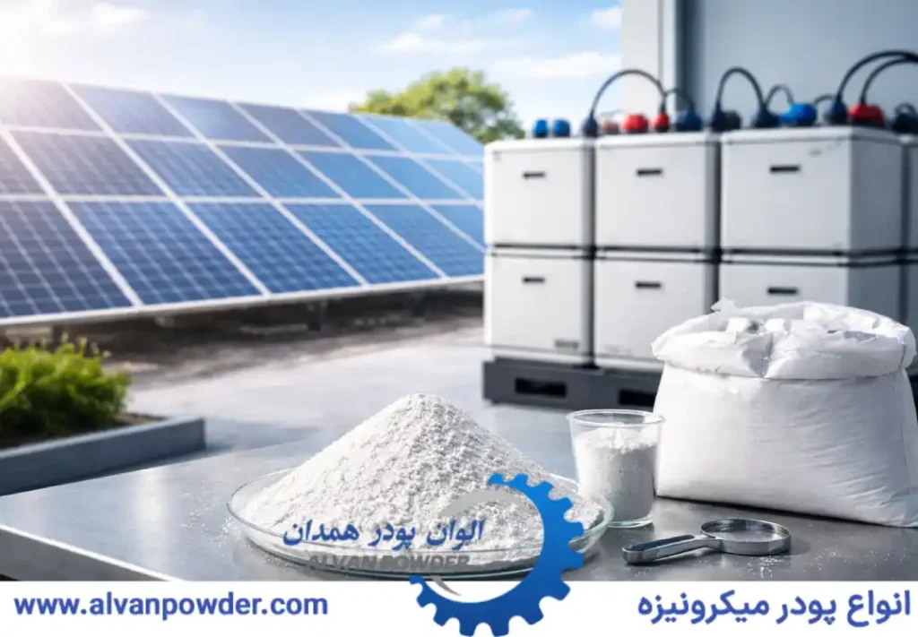 کربنات کلسیم در باتری های خورشیدی