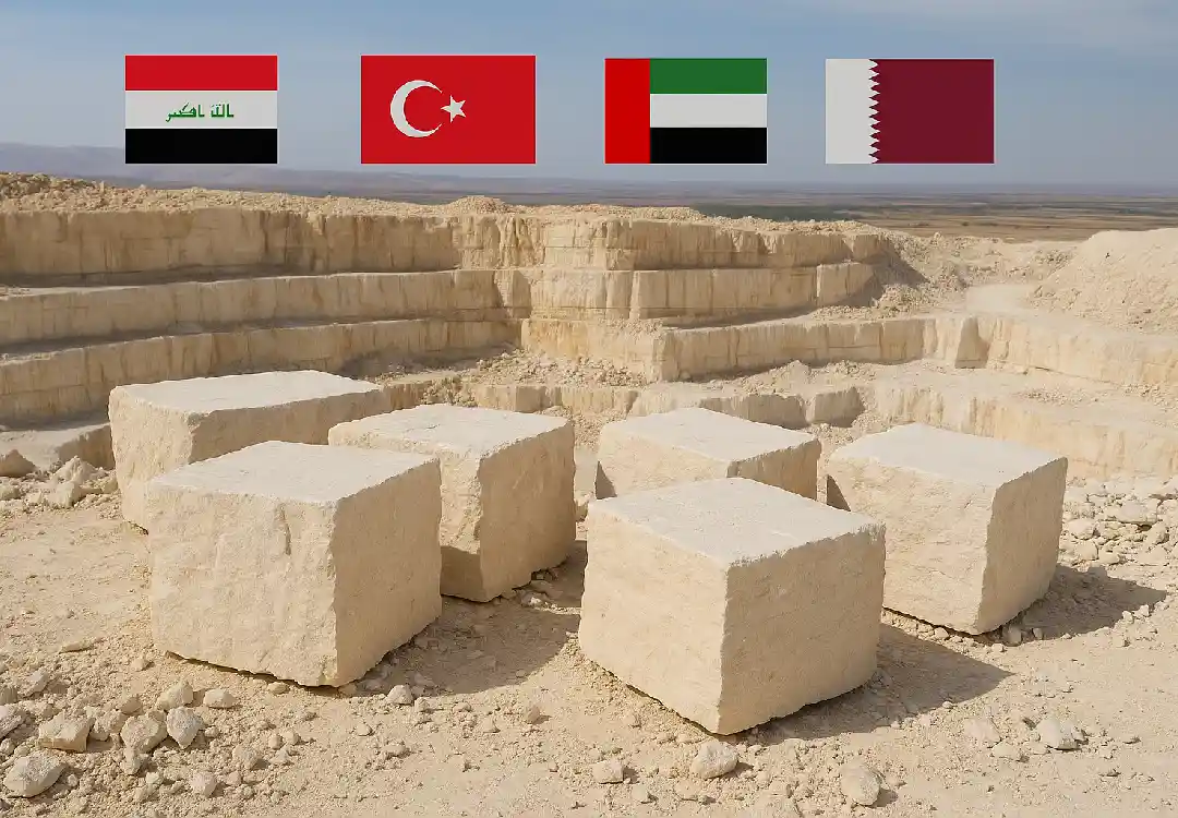 کشورها برای صادرات لایم استون