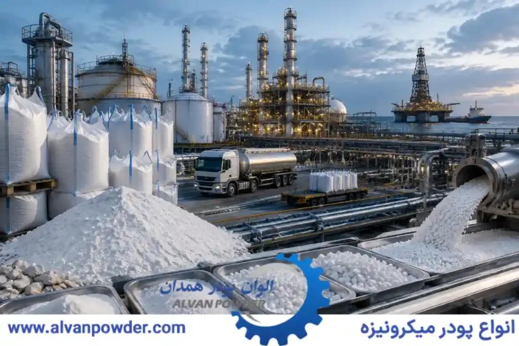کربنات کلسیم در صنعت نفت و گاز