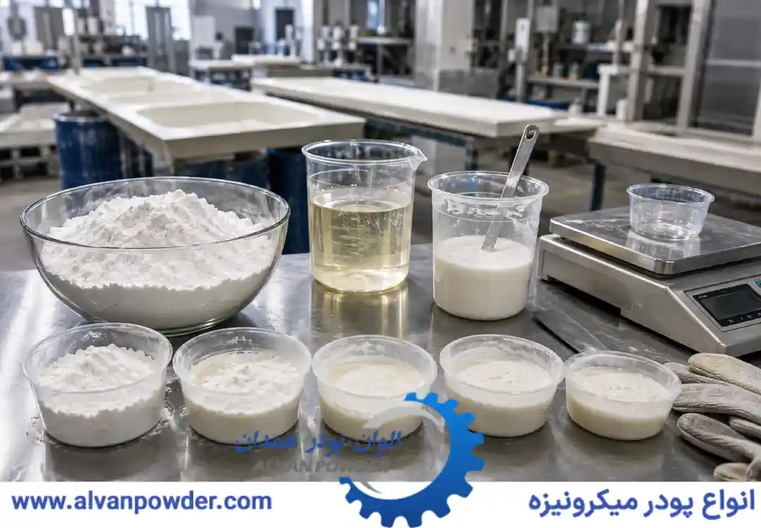نسبت ترکیب پودر مل با رزین پلی استر
