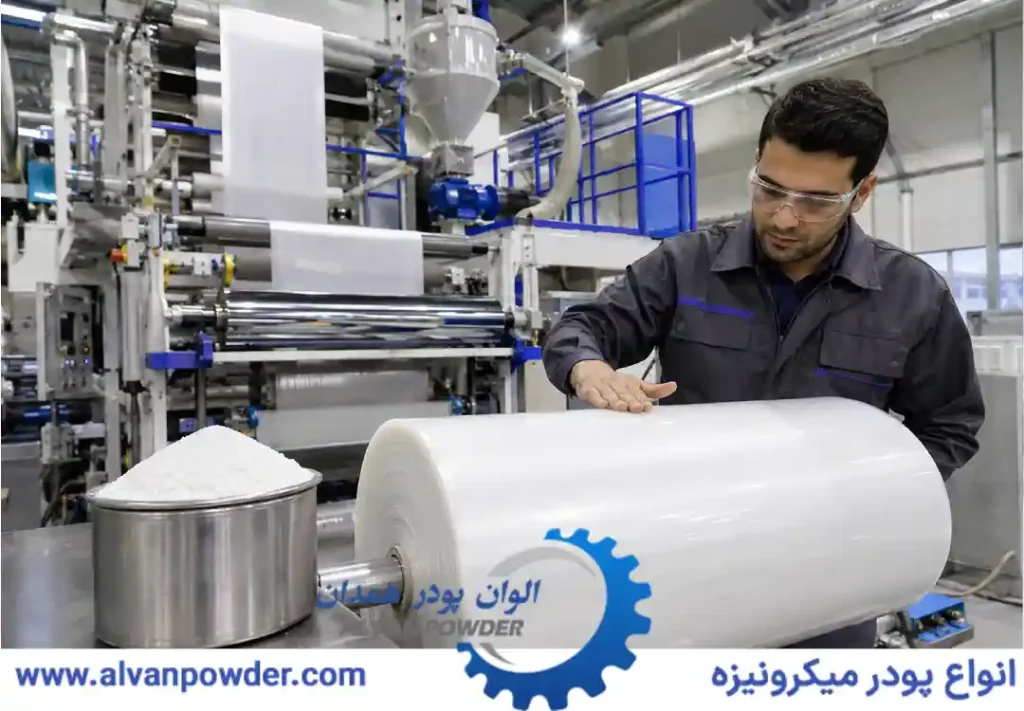 کربنات کلسیم در فیلم تنفس پذیر