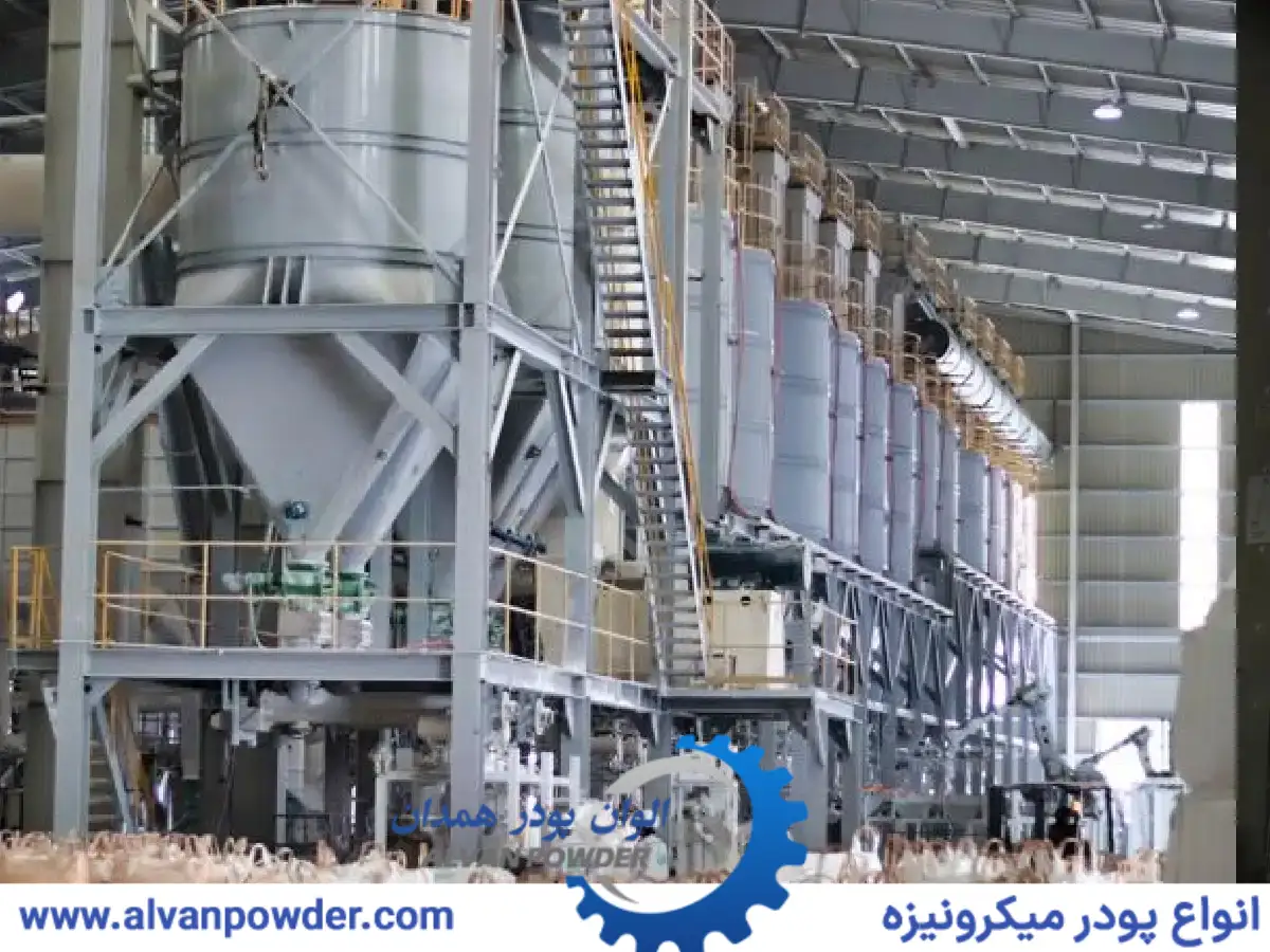 تولید پودر کربنات کلسیم در کارخانه الوان پودر همدان